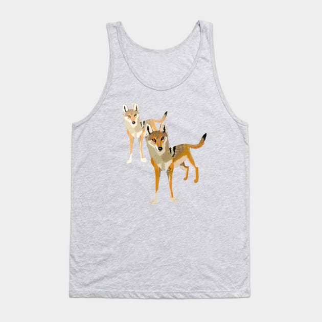 Totem Indian Wolf (pallipes) Tank Top by belettelepink